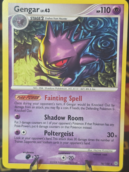 Gengar 18/100 Stormfront Pokemon Card Non Holo Lp Nm