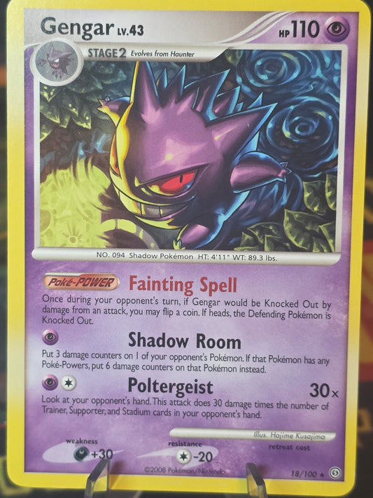 Gengar 18/100 Stormfront Pokemon Card Non Holo Lp Nm
