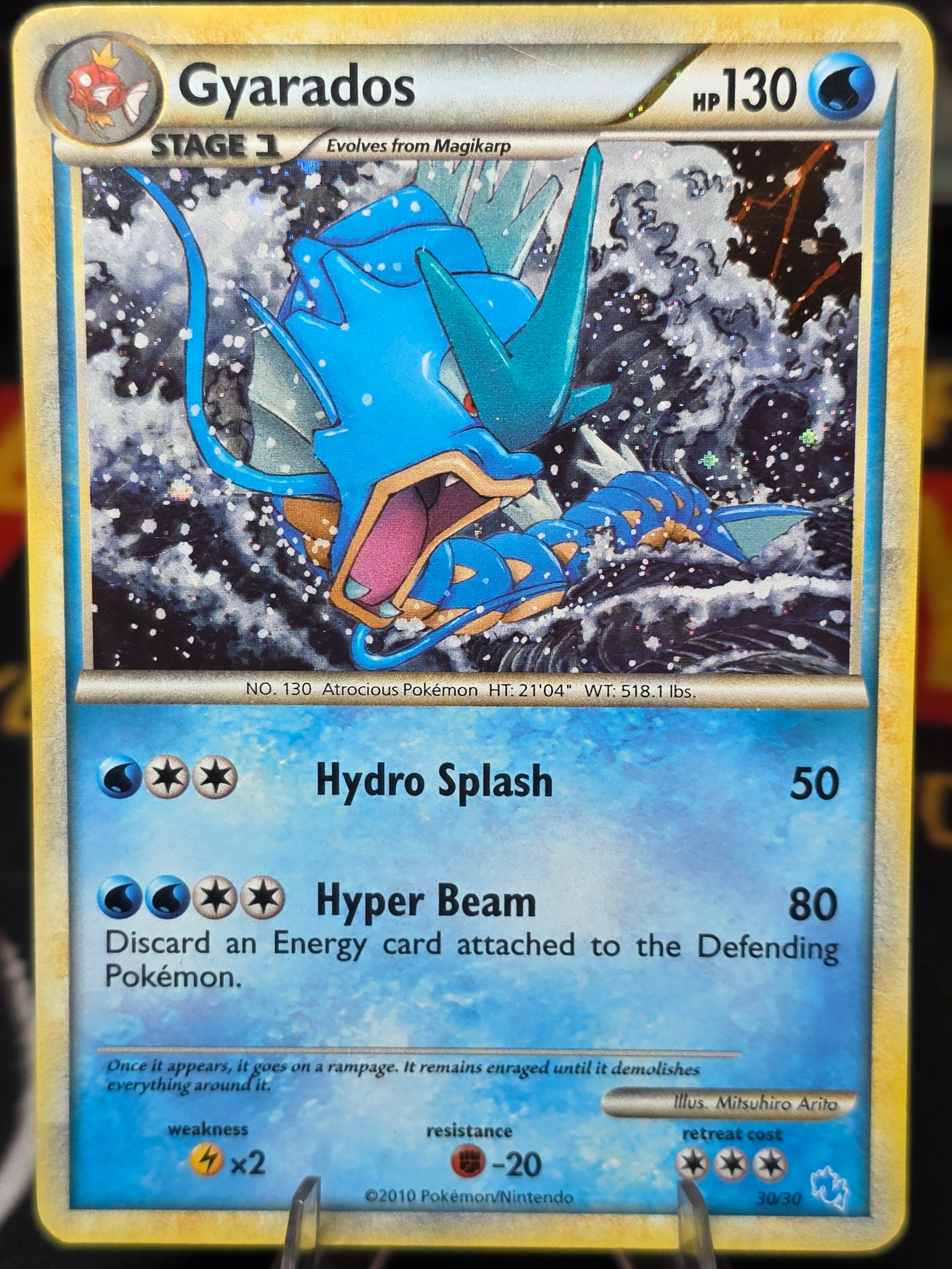 Gyarados 30/30 Holo - HGSS Gyarados & Raichu Trainer Kit