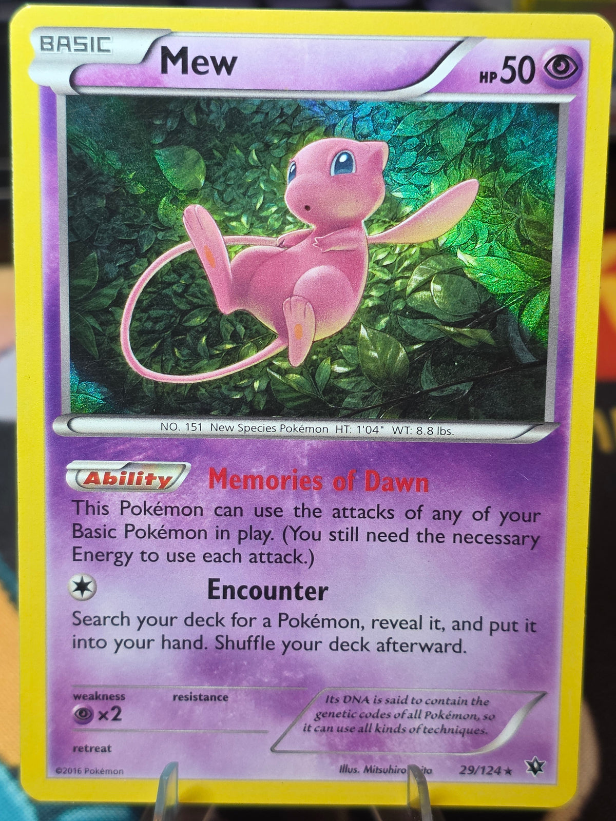 Mew 29/124 Fates Collide Holo Pokémon