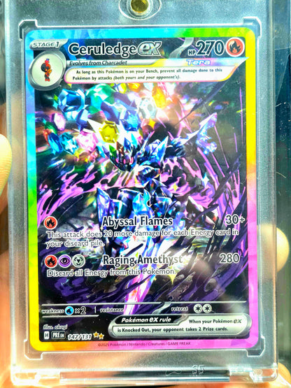 Ceruledge ex 147/131 Prismatic Evolutions Special Illustration Rare Pokemon MINT