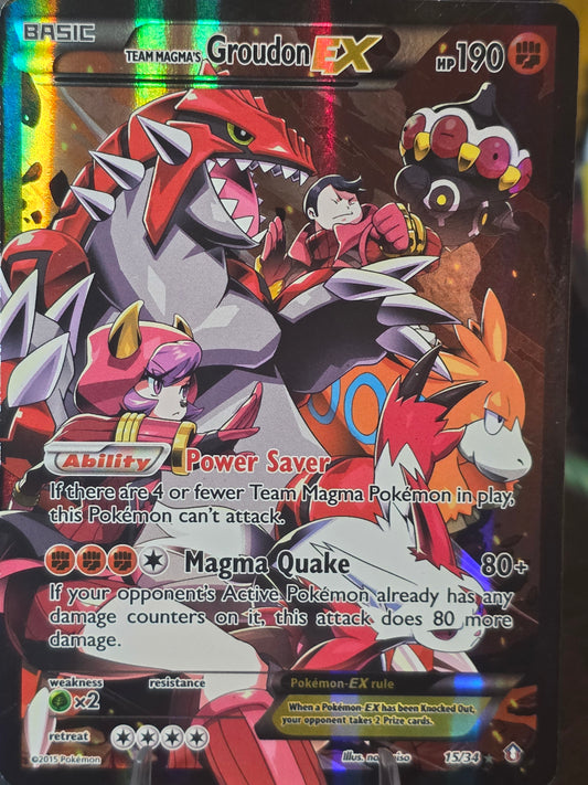 Team Magma's Groudon EX #15/34 Double Crisis - Pokemon