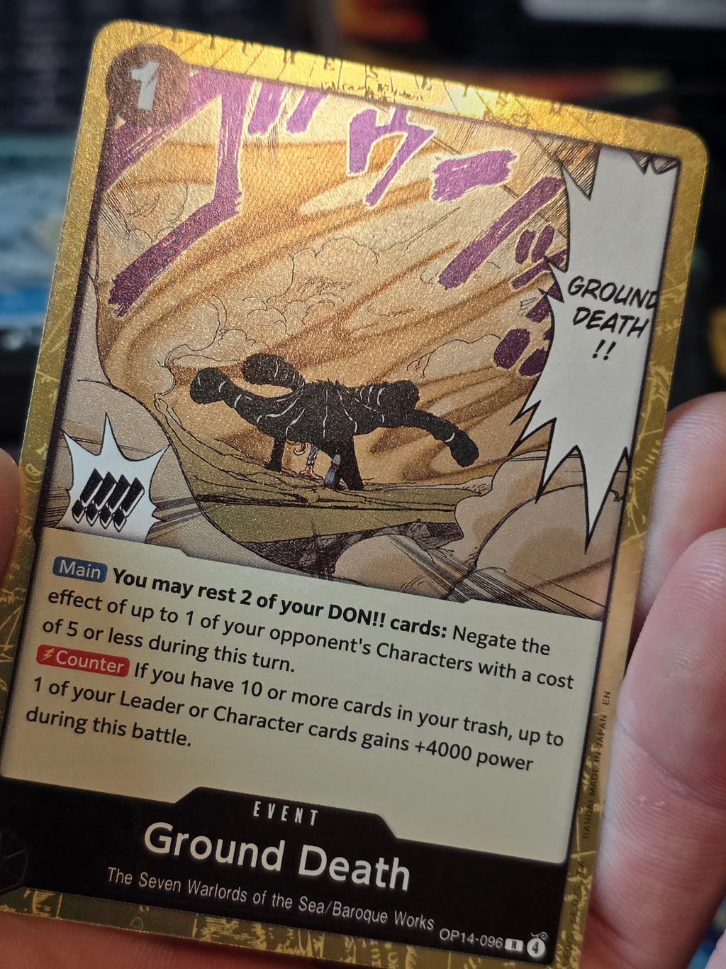 One Piece TCG Ground Death Rare OP14-096 English/Near Mint