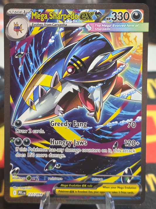 MEGA SHARPEDO EX 127/095 SIR PHANTASMAL FLAMES