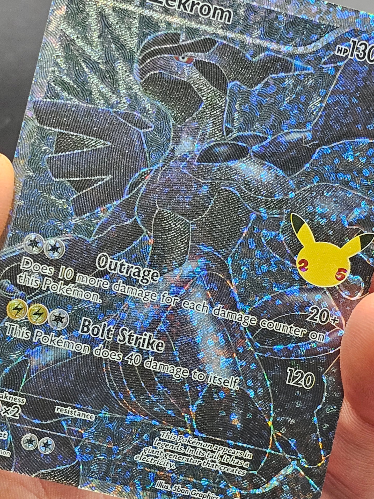 Zekrom Full Art Celebrations #114/114 Ultra Rare Pokemon Card T4-73 114/114