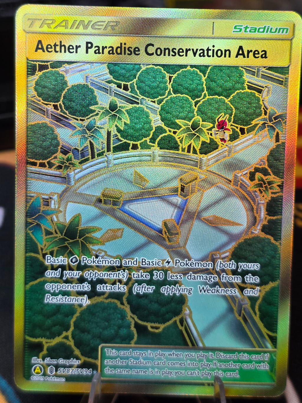 Aether Paradise Conservation Area Hidden Fates: S... - Holofoil [SV87/SV94]
