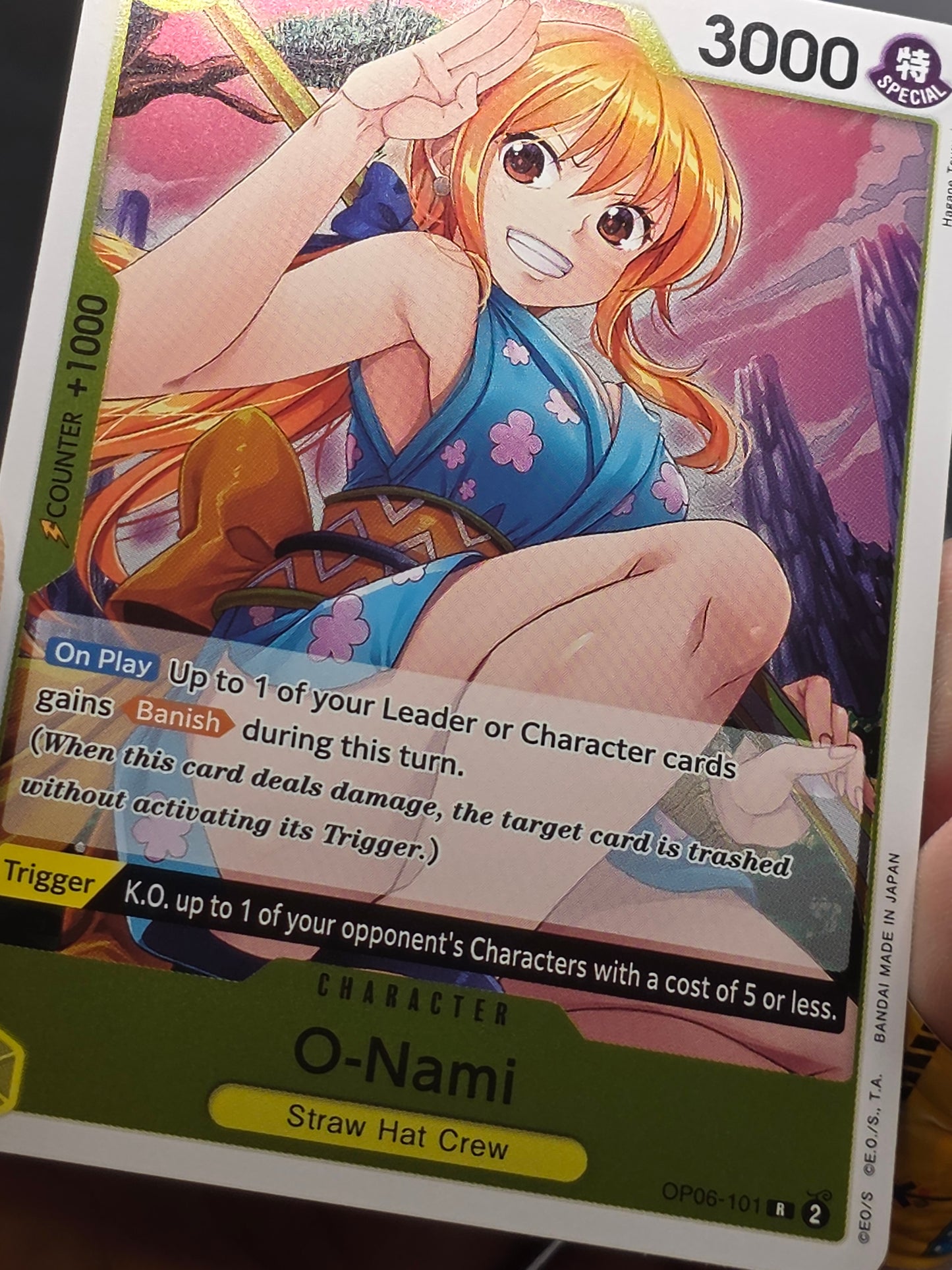 O-Nami OP06-101 SR ONE PIECE Tcg Card Game NM