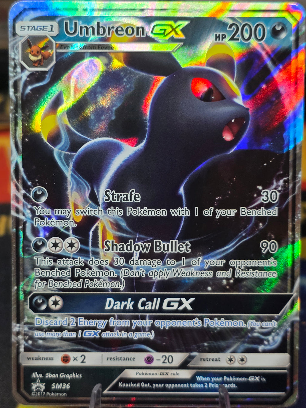 Umbreon GX Sun & Moon Promo Promo SM36