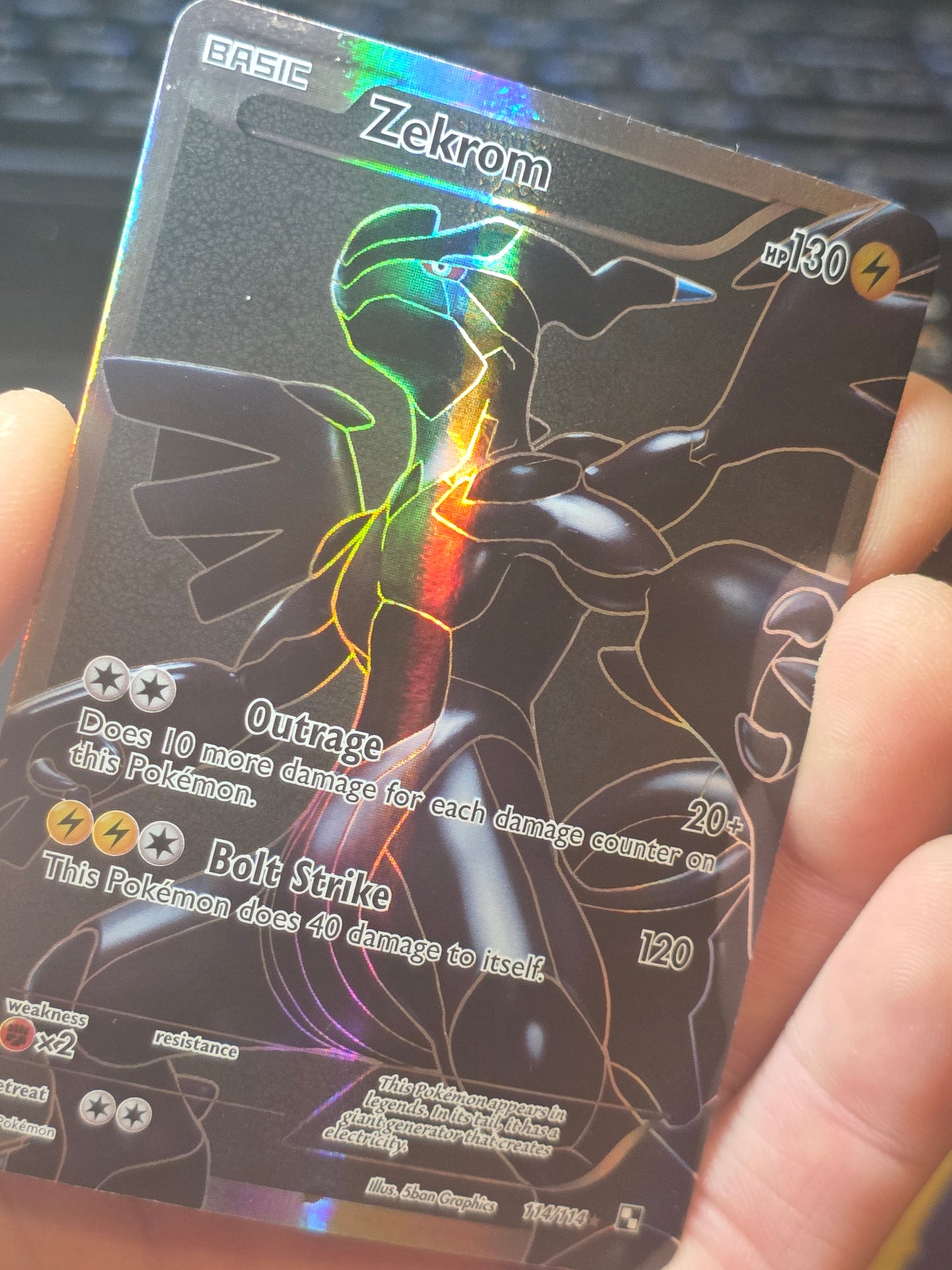 Zekrom (114 Full Art) 114/114 Black & White Holo